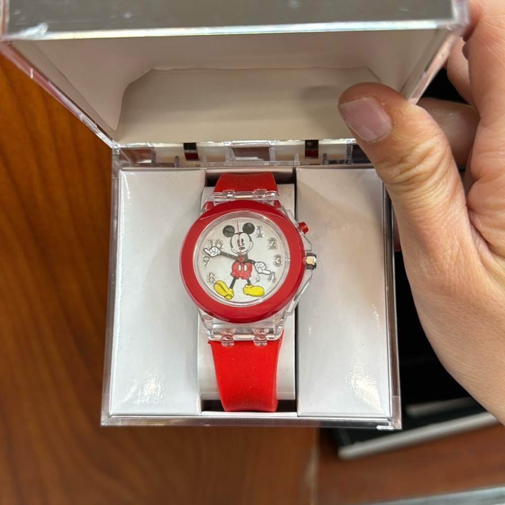 Brand new mickey mouse watch with rubber strap